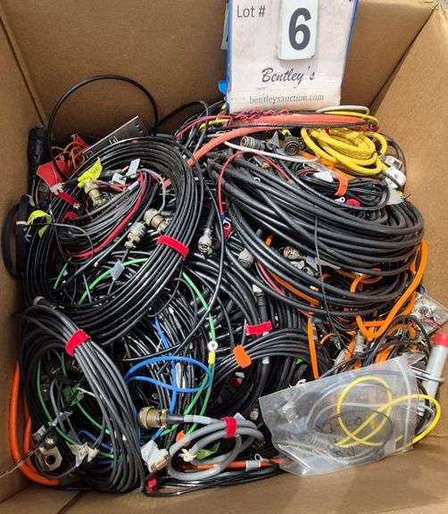 BOX: ASSORTED CABLE, 378 LBS GROSS