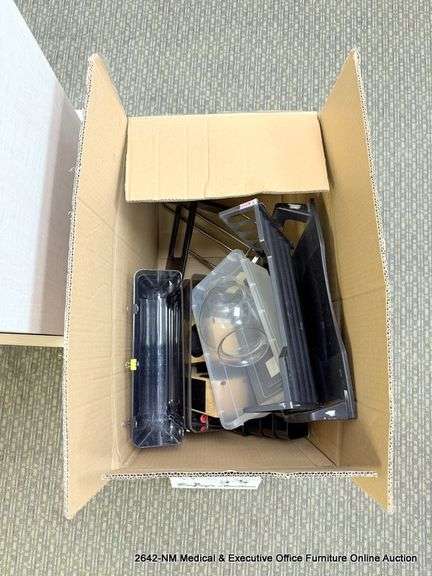 BOX OF OFFICE SUPPLIES