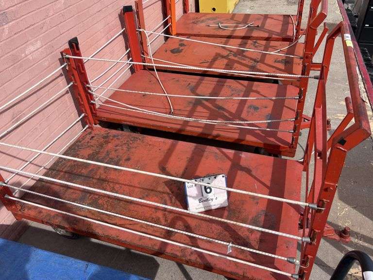 ORANGE METAL CART