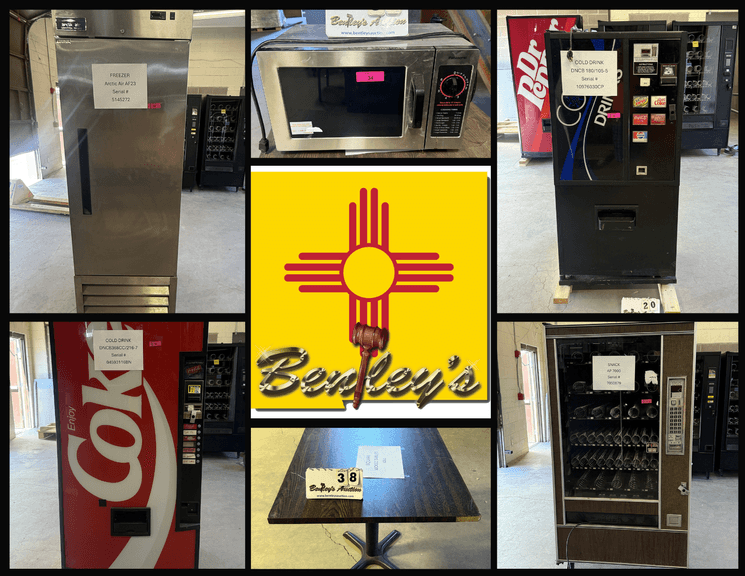 2798-NM Snack & Drink Vending Machines Online Auction