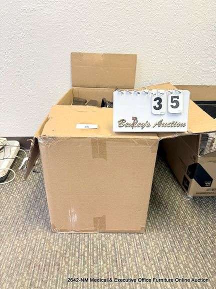 BOX OF OFFICE SUPPLIES