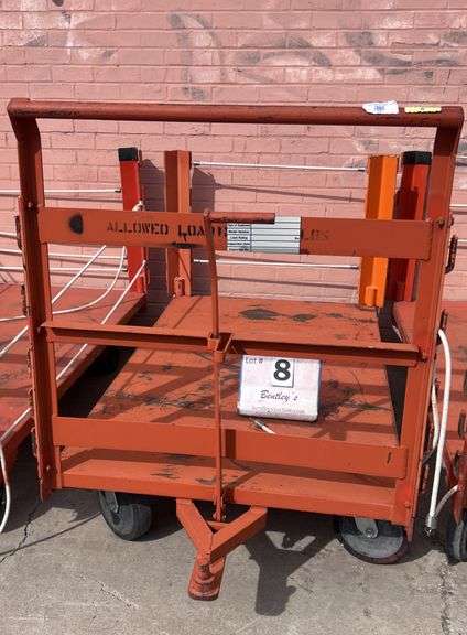 ORANGE METAL CART