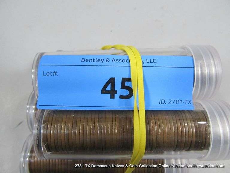 ROLLS: 1940'S MIXED MINT LINCOLN HEAD WHEAT PENNIES - TUBE ROLLS (5X MONEY)