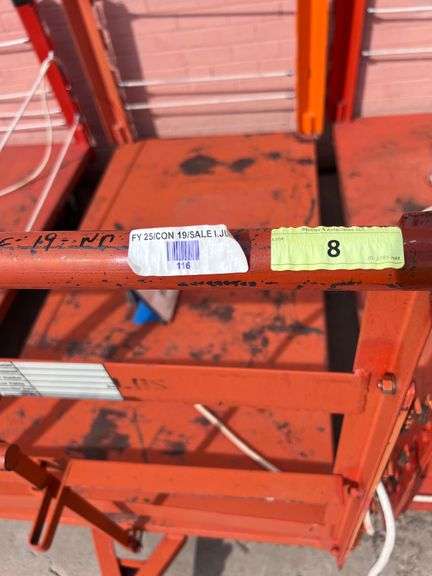 ORANGE METAL CART