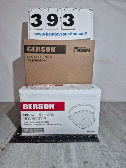 BOX: GERSON N95 RESPIRATOR MASKS