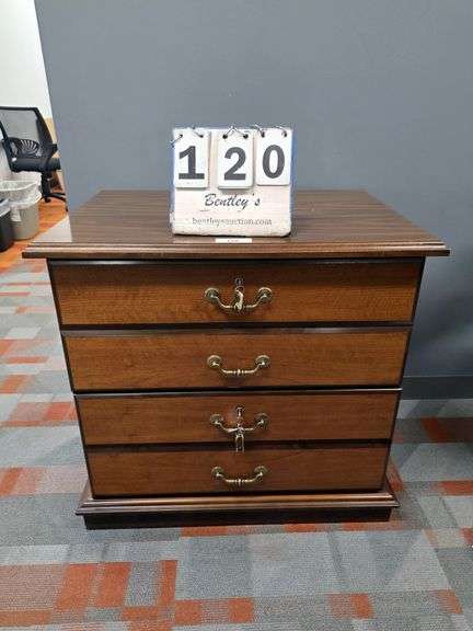 4-DRAWER WOOD CABINET
