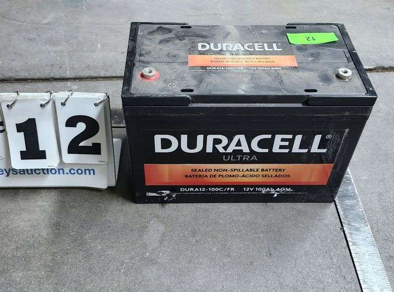 DURACELL BATTERY 12V, DURA12-100C/FR