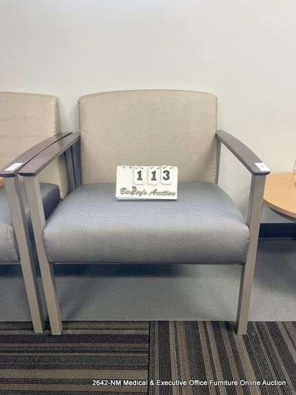 GOLD/SILVER ARM CHAIR