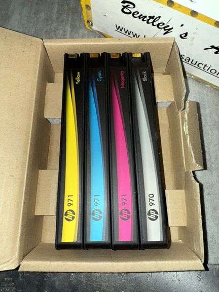 HP 971 YELLOW, 971 CYAN, 971 MAGENTA, 970 BLACK CARTRIDGES