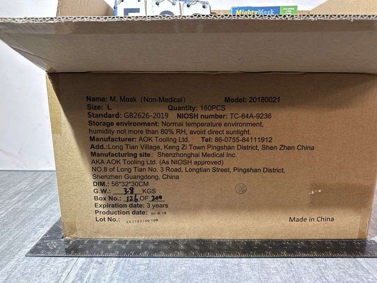 BOX: MIGHTY MASK N95 RESPIRATOR MASKS