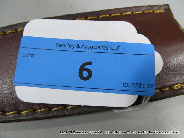 DOUBLE SIDED KNIFE 4" BLADE CARBON FINISH - BLUE HANDLE W/ SHEATH