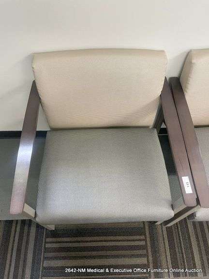 GOLD/SILVER ARM CHAIR