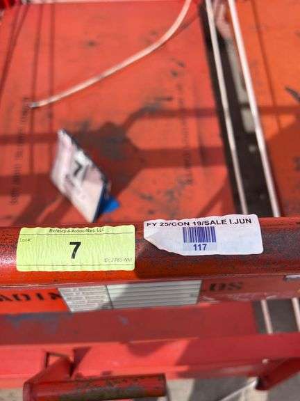 ORANGE METAL CART