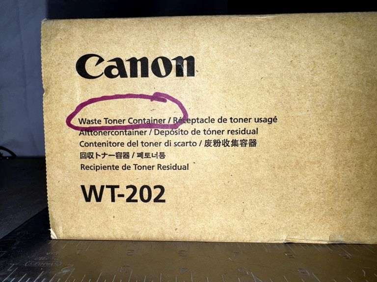 CANON WT-202 WASTE TONER CONTAINER