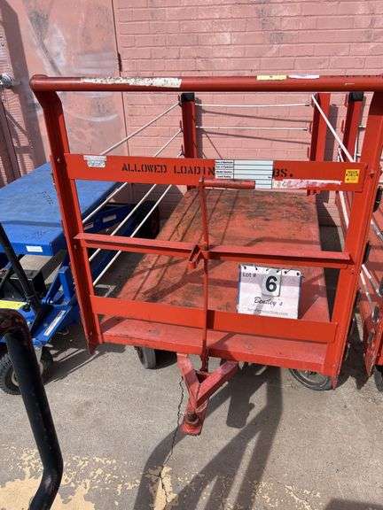ORANGE METAL CART