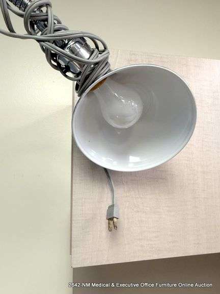 STAINLESS FLOOR LAMP  - *(NEEDS REPAIR)*