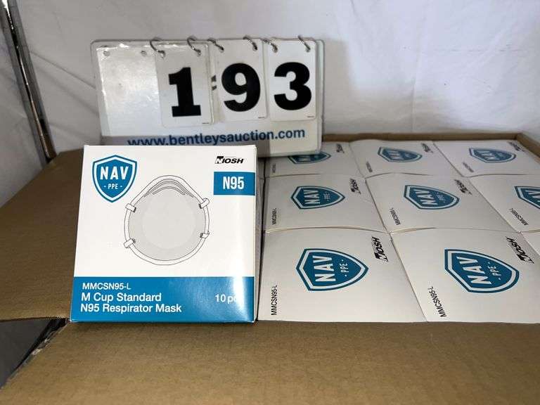 BOX: NAV N95 RESPIRATOR MASKS