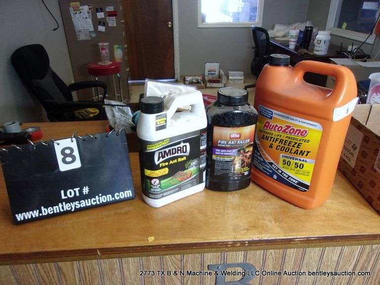 LOT: FIRE ANT KILLER, ANTIFREEZE