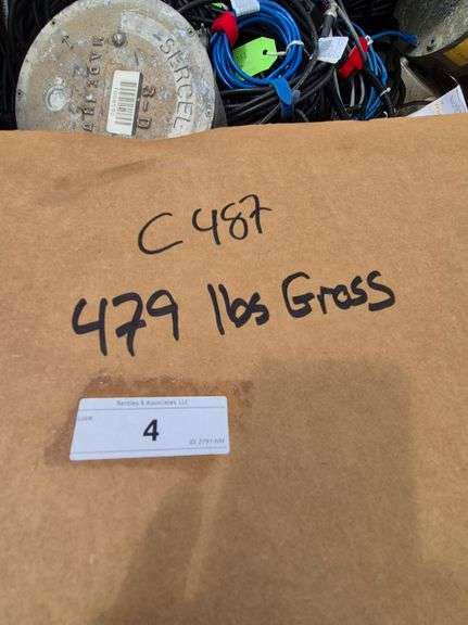 BOX: ASSORTED CABLE, 479 LBS GROSS