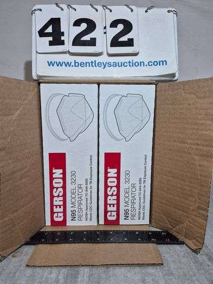 BOX: GERSON N95 RESPIRATOR MASKS