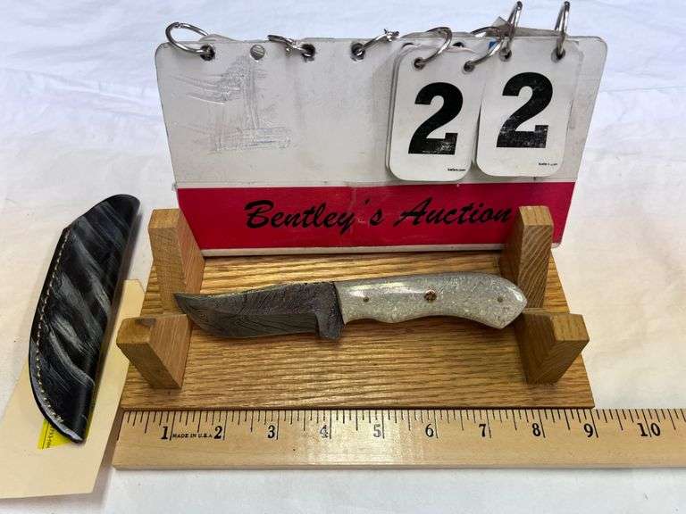 KNIFE W/ SHEATH - TOTAL LENGTH 7" - FIXED BLADE