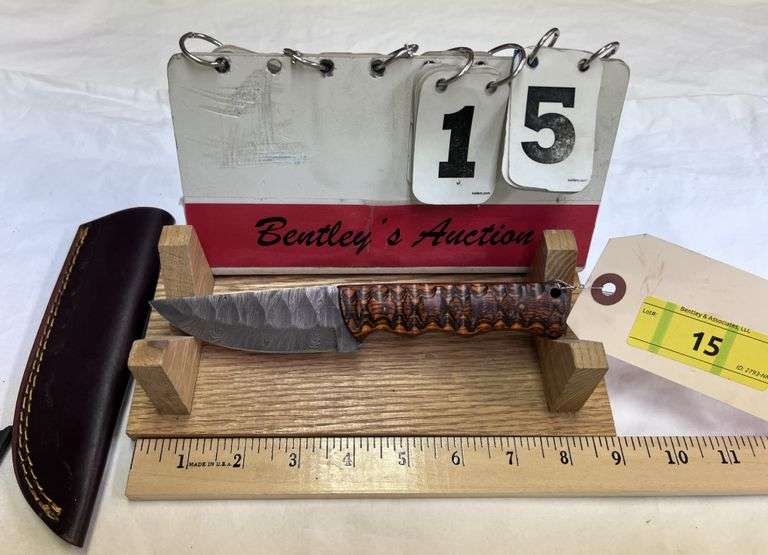 KNIFE W/ SHEATH - TOTAL LENGTH 8" - FIXED BLADE