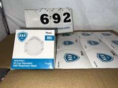 BOX OF NAV N95 RESPIRATOR MASKS