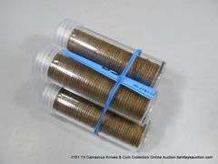 TUBES: 1950'S MIXED LINCOLN HEAD WHEAT PENNIES (5X MONEY)