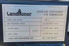 2025 LANDHONOR 40 GALLON 2-STAGE TRUCK MOUNTED AIR COMPRESSOR MODEL: LHR-GAC40Y