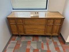 WOOD 2-DOOR 3-DRAWER CREDENZA