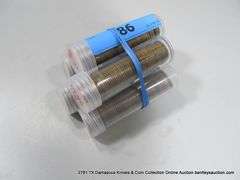 TUBES: 1940'S MIXED LINCOLN HEAD WHEAT PENNIES (5X MONEY)