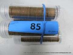 TUBES: 1950'S MIXED LINCOLN HEAD WHEAT PENNIES (5X MONEY)