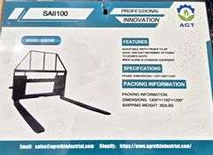 2025 MOWER KING SKID STEER FORKS MODEL: SA - ADJUSTABLE, QUICK ATTACH, S/N: SA25050102C