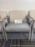 GOLD/SILVER ARM CHAIR
