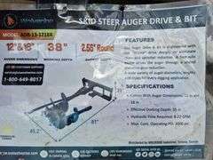 2025 WOLVERINE SKID STEER AUGER DRIVE & BIT ATTACHMENT MODEL: ADB-13-1218R,