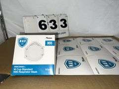 BOX OF NAV N95 RESPIRATOR MASKS