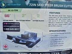 2025 WOLVERINE SKID STEER BRUSH CUTTER ATTACHMENT MODEL: BC-13-72W, 72"