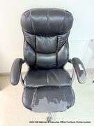 BLACK ARM OFFICE CHAIR ON CASTERS