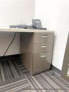 OFFICE DESK TOP W/ FILE CABINET