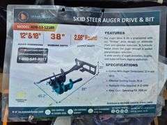2025 WOLVERINE SKID STEER AUGER DRIVE & BIT ATTACHMENT MODEL: ADB-13-1218R,