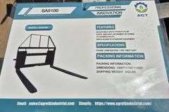 2024/2025 MOWER KING SKID STEER FORKS MODEL SA - ADJUSTABLE, QUICK ATTACH, S/N: SA25010501N-06N