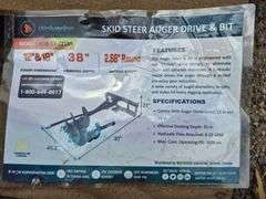 2025 WOLVERINE SKID STEER AUGER DRIVE & BIT ATTACHMENT MODEL: ADB-13-1218R,