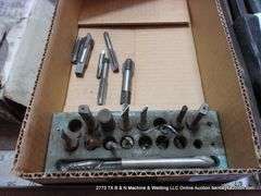 BOX: ASSORTED THREAD TAPS & END CUTTERS - Bentley & Associates, LLC