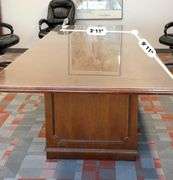 (2 PCS) WOOD CONFERENCE TABLE 9' X 9" X 4'