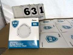 BOX OF NAV N95 RESPIRATOR MASKS