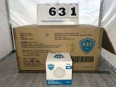 BOX OF NAV N95 RESPIRATOR MASKS