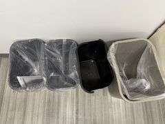 (4) PLASTIC TRASHCANS
