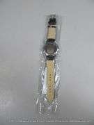 QUARTZ MENS WRISTWATCH W/ 3 SUB DIALS - BLACK BAND - DARK BLUE DIAL