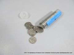 TUBE: (42 COINS TOTAL) MIXED DATE INDIAN HEAD BUFFALO NICKELS