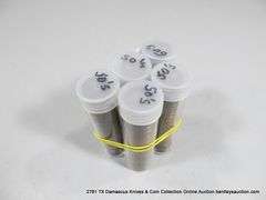 TUBES: MIXED 1950'S LINCOLN HEAD WHEAT PENNIES (5X MONEY)
